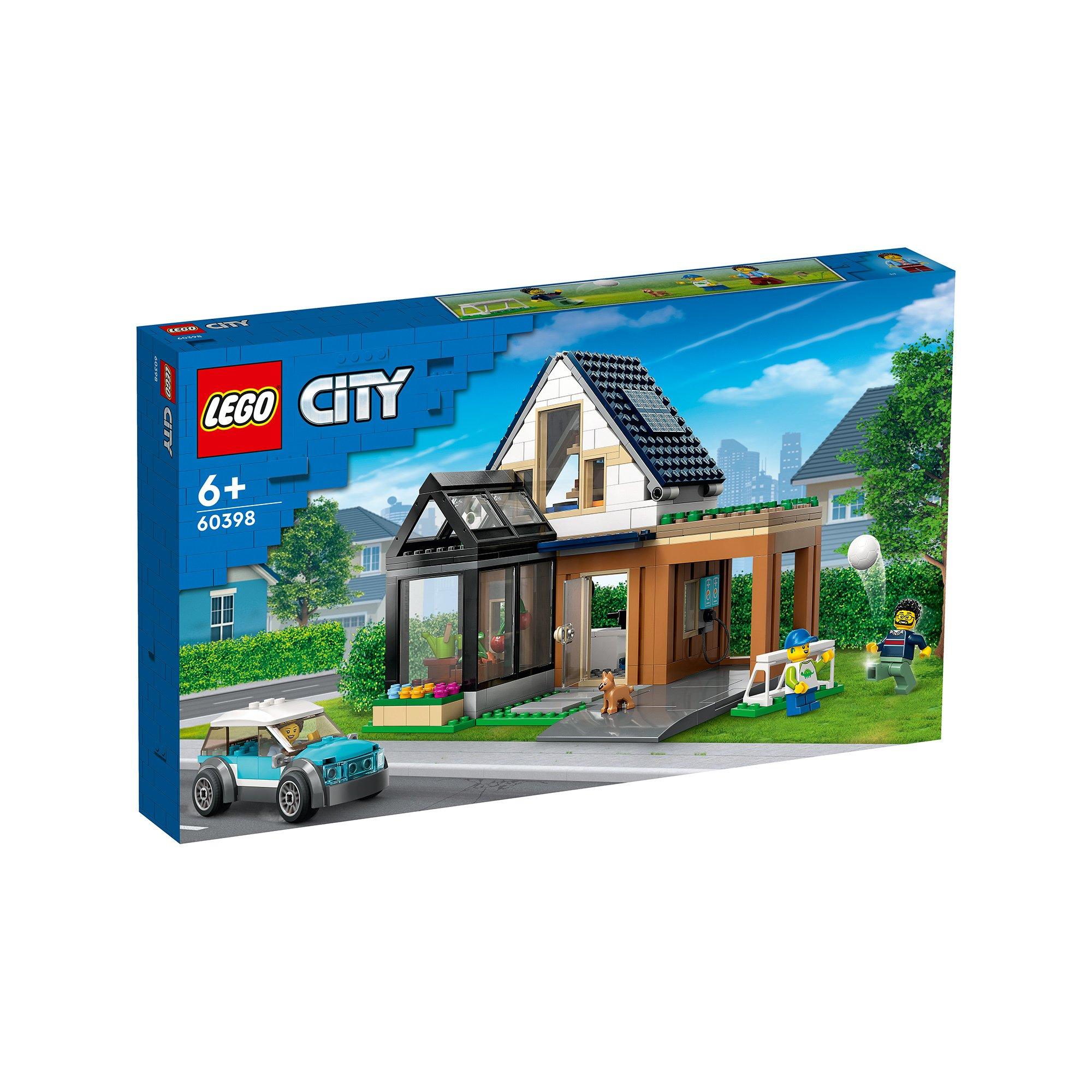 Image of 60398 Familienhaus mit Elektroauto Multicolor