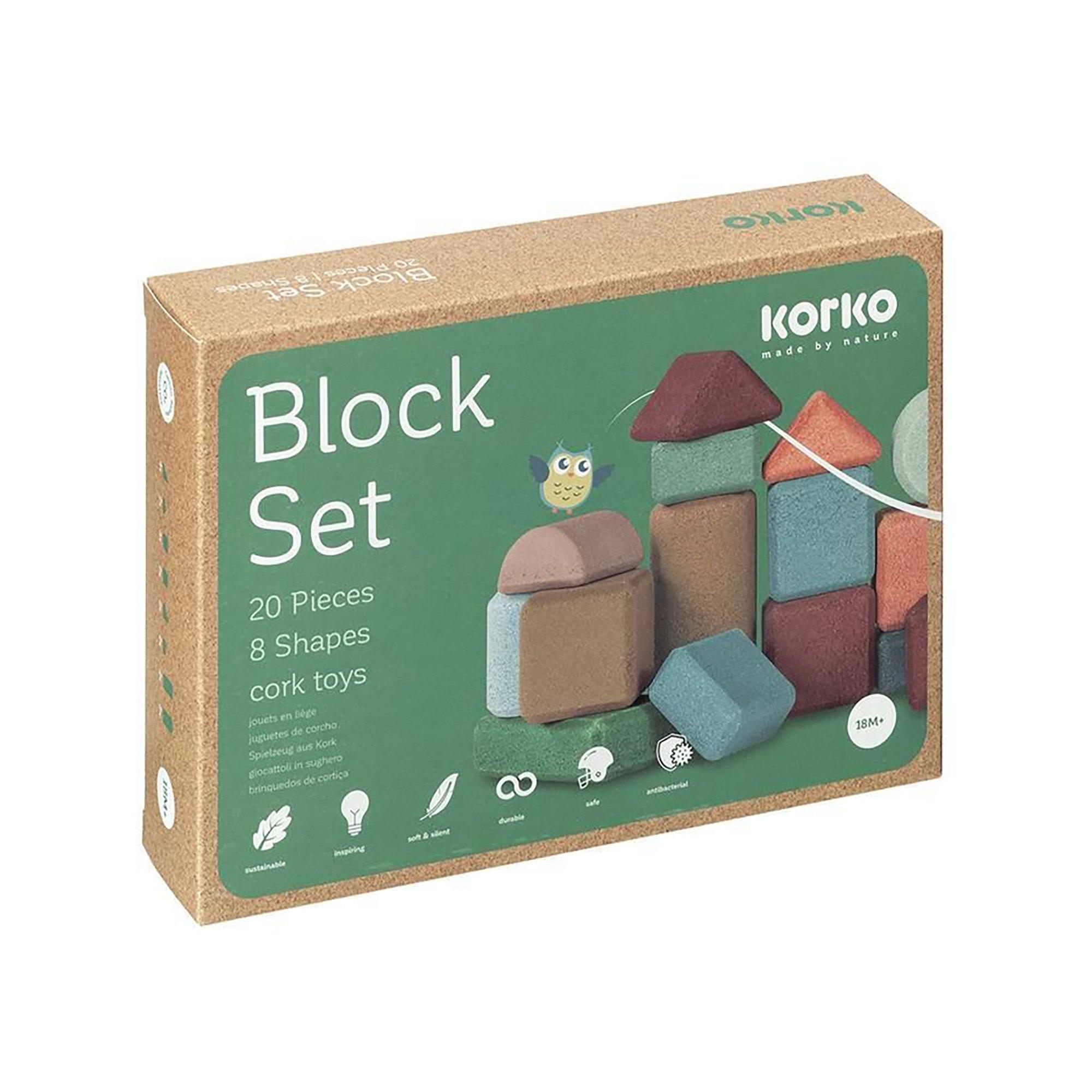 Image of Small Architects – 20 Korkbausteine Multicolor