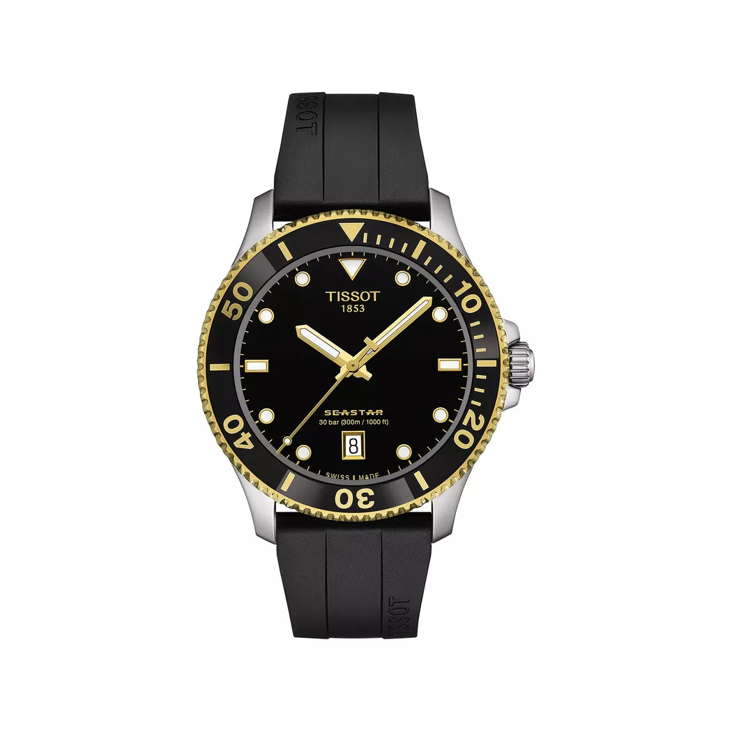 Tissot - Analoguhr, Diver Seastar, 40mm, Black