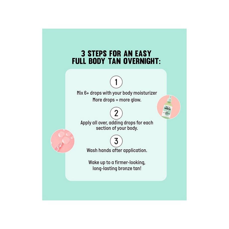 Isle of Paradise  Gocce autoabbronzanti per il corpo - Trattamento autoabbronzante per il corpo 