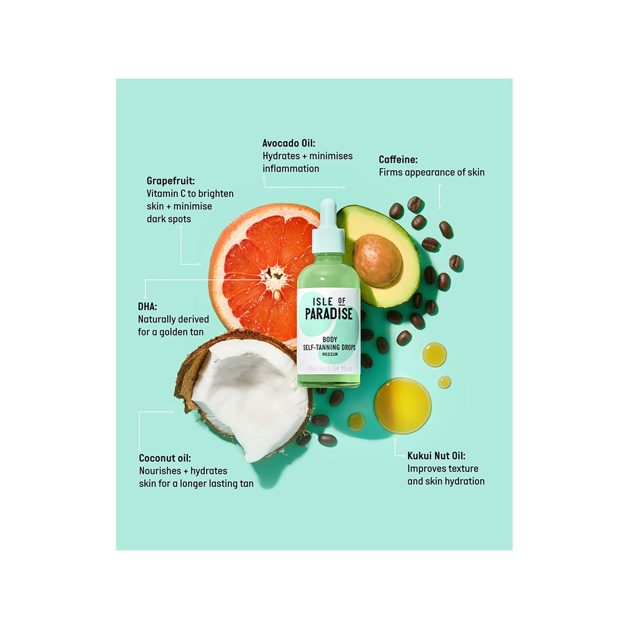 Isle of Paradise  Selbstbräunungs-Tropfen Körper - Selbstbräunungspflege für den Körper 