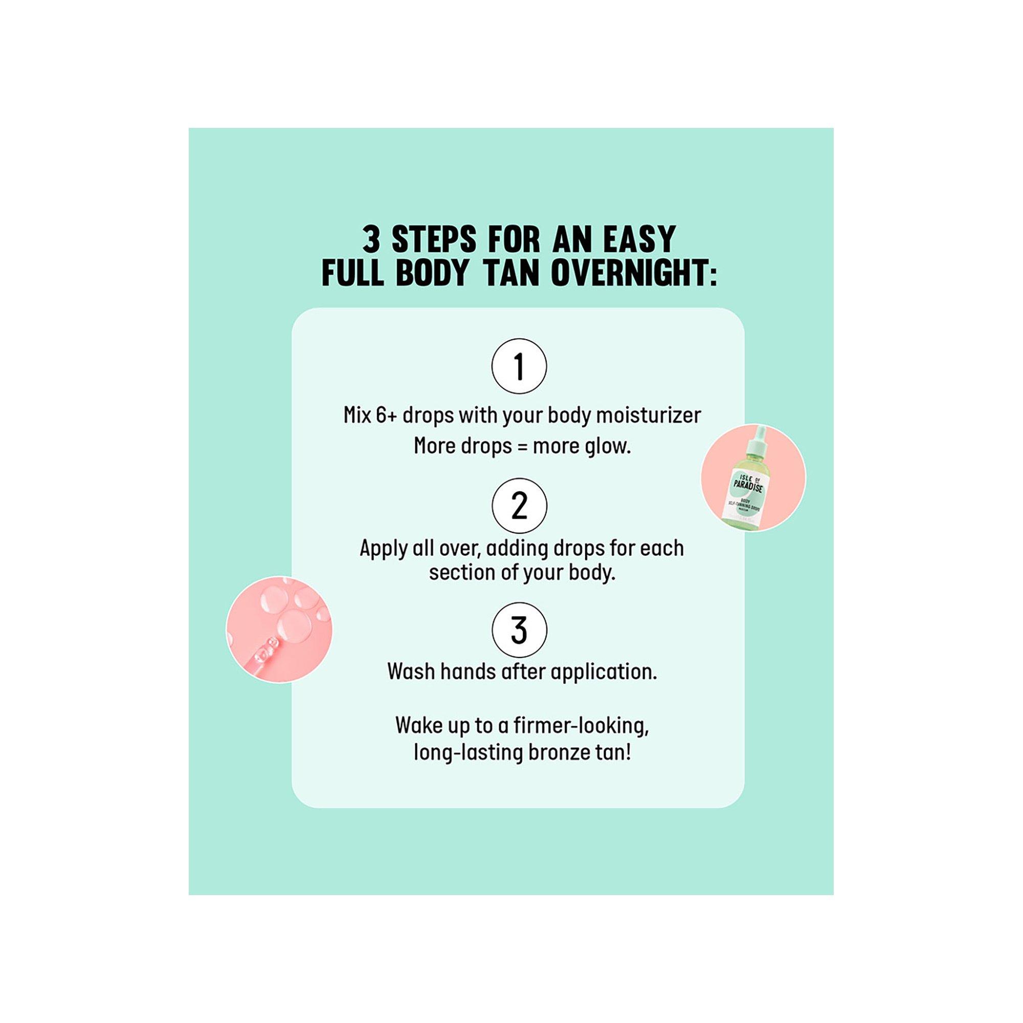 Isle of Paradise  Selbstbräunungs-Tropfen Körper - Selbstbräunungspflege für den Körper 