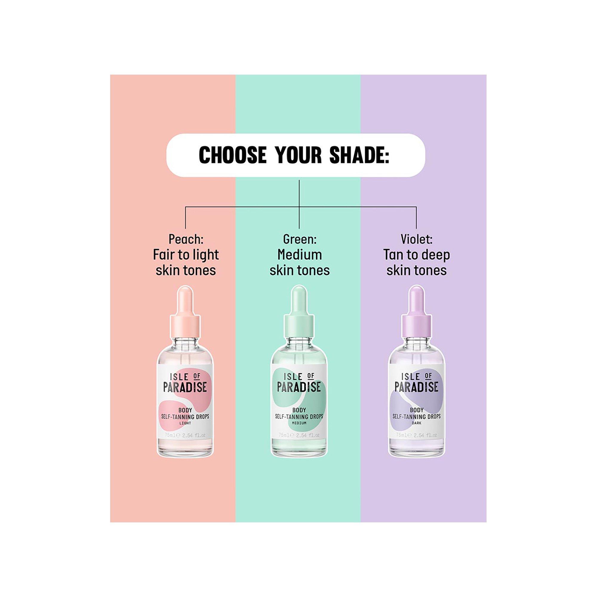 Isle of Paradise  Selbstbräunungs-Tropfen Körper - Selbstbräunungspflege für den Körper 