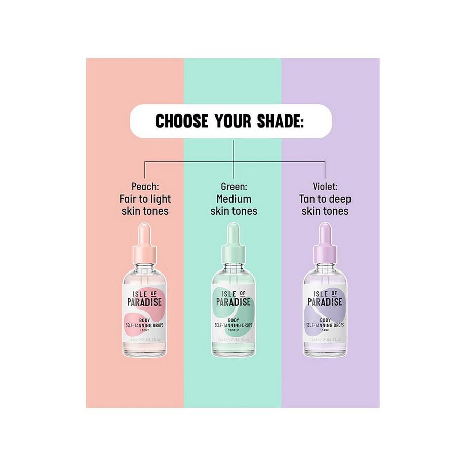 Isle of Paradise  Gocce autoabbronzanti per il corpo - Trattamento autoabbronzante per il corpo 