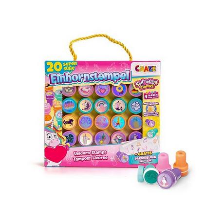 Craze  Stempelset Einhorn 20 Stück 