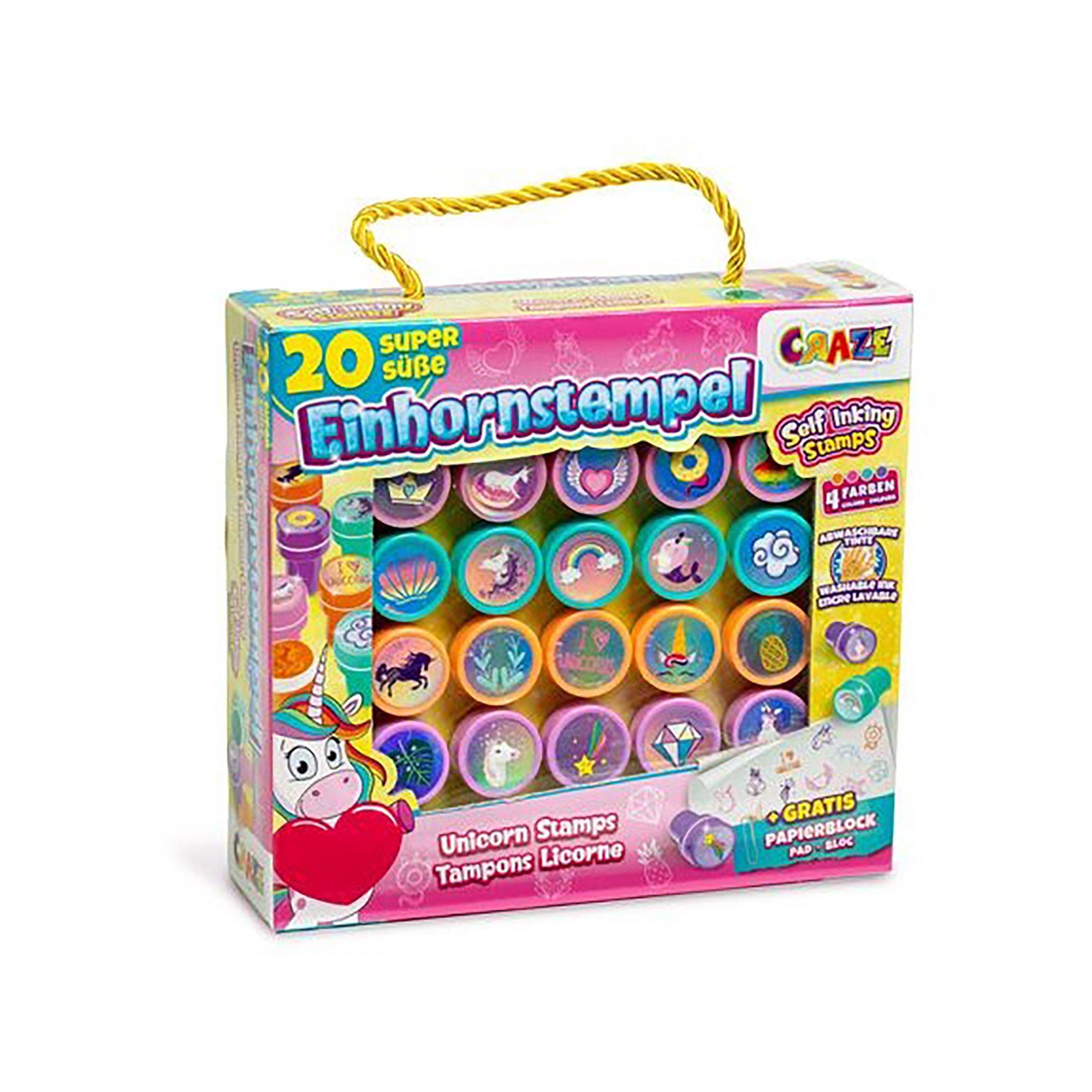 Craze  Stempelset Einhorn 20 Stück 