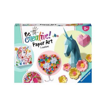 Paper Art Flowers & Unicorn