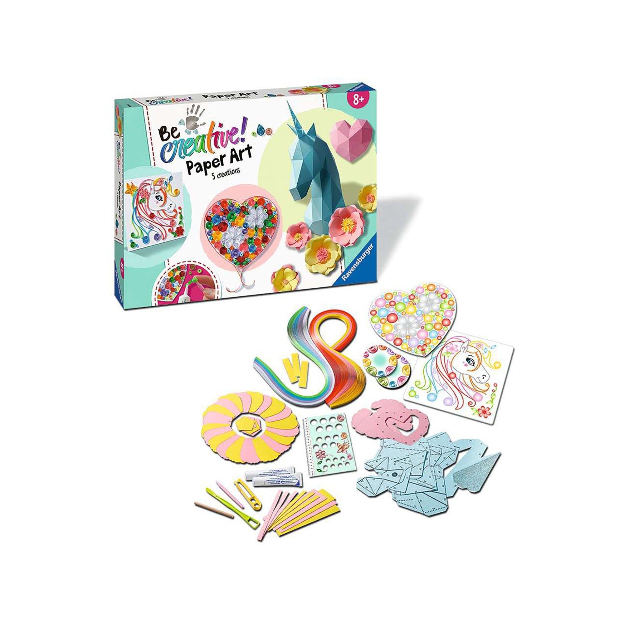 Ravensburger  Paper Art Flowers & Unicorn 