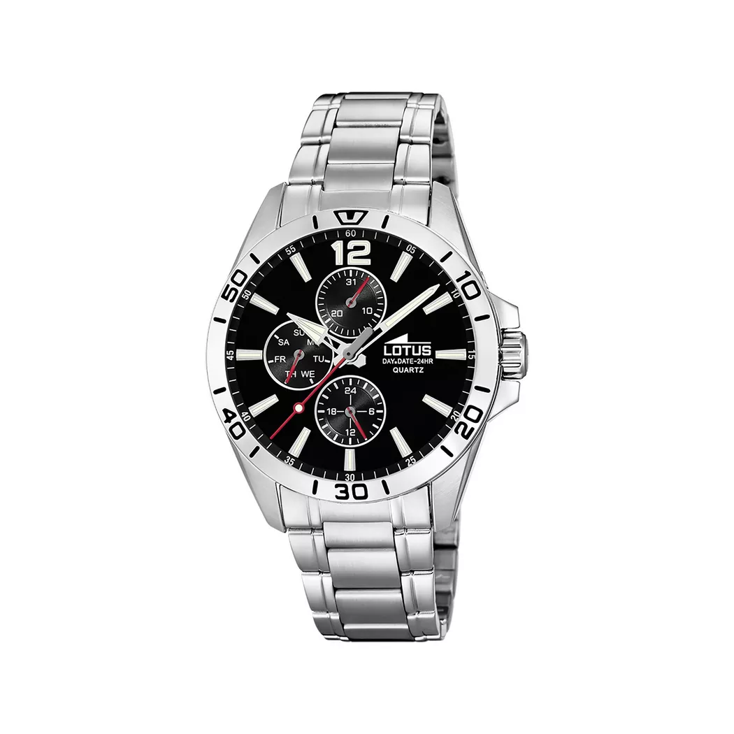 Lotus - Multifunktionsuhr, Multifuncion, 42mm, Silber