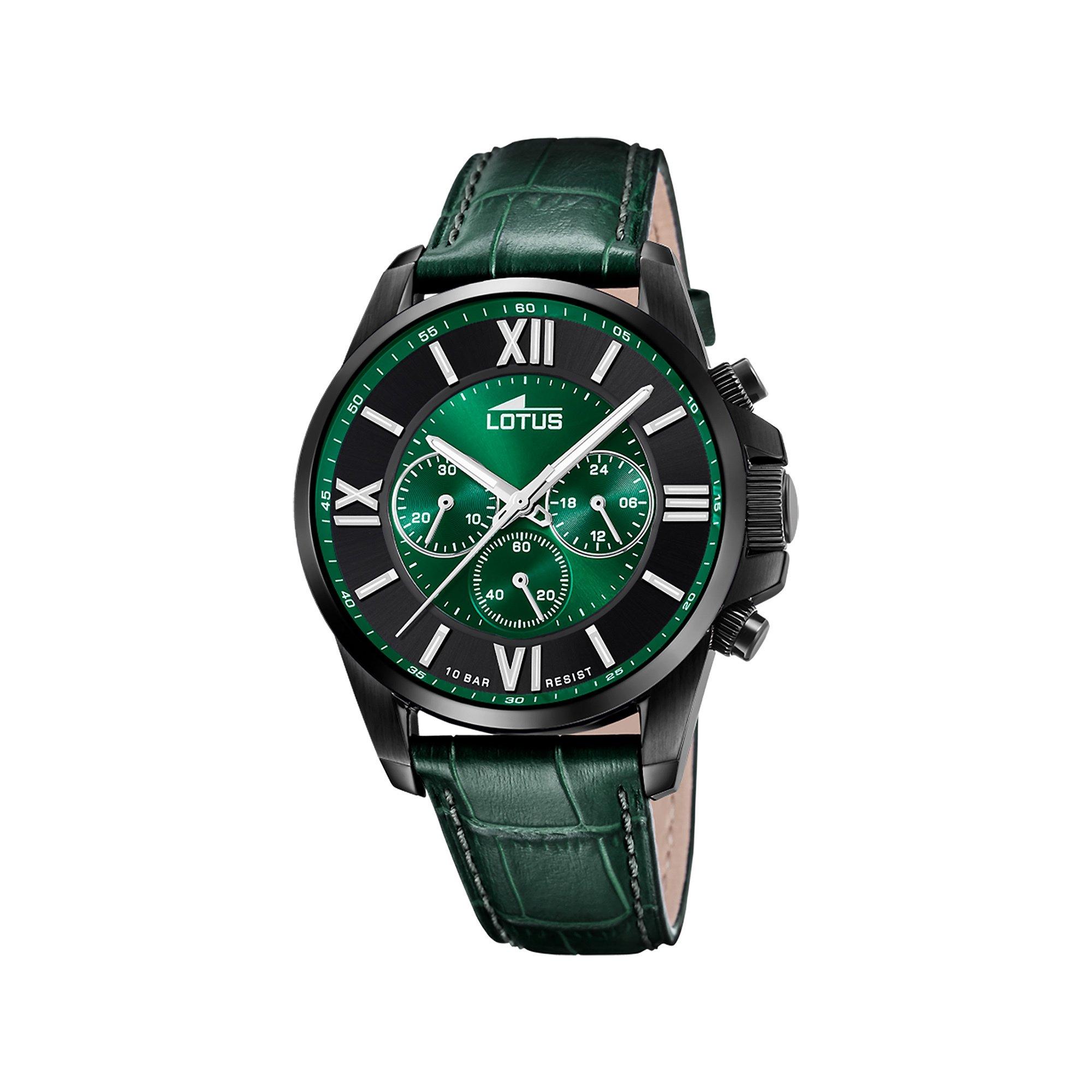 Image of Chronograph Uhr Herren Grün 44mm