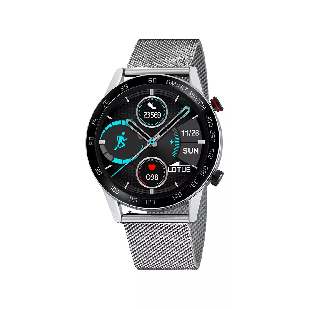 Lotus Smartime Digital Smartwatch Gray Silver 45mm