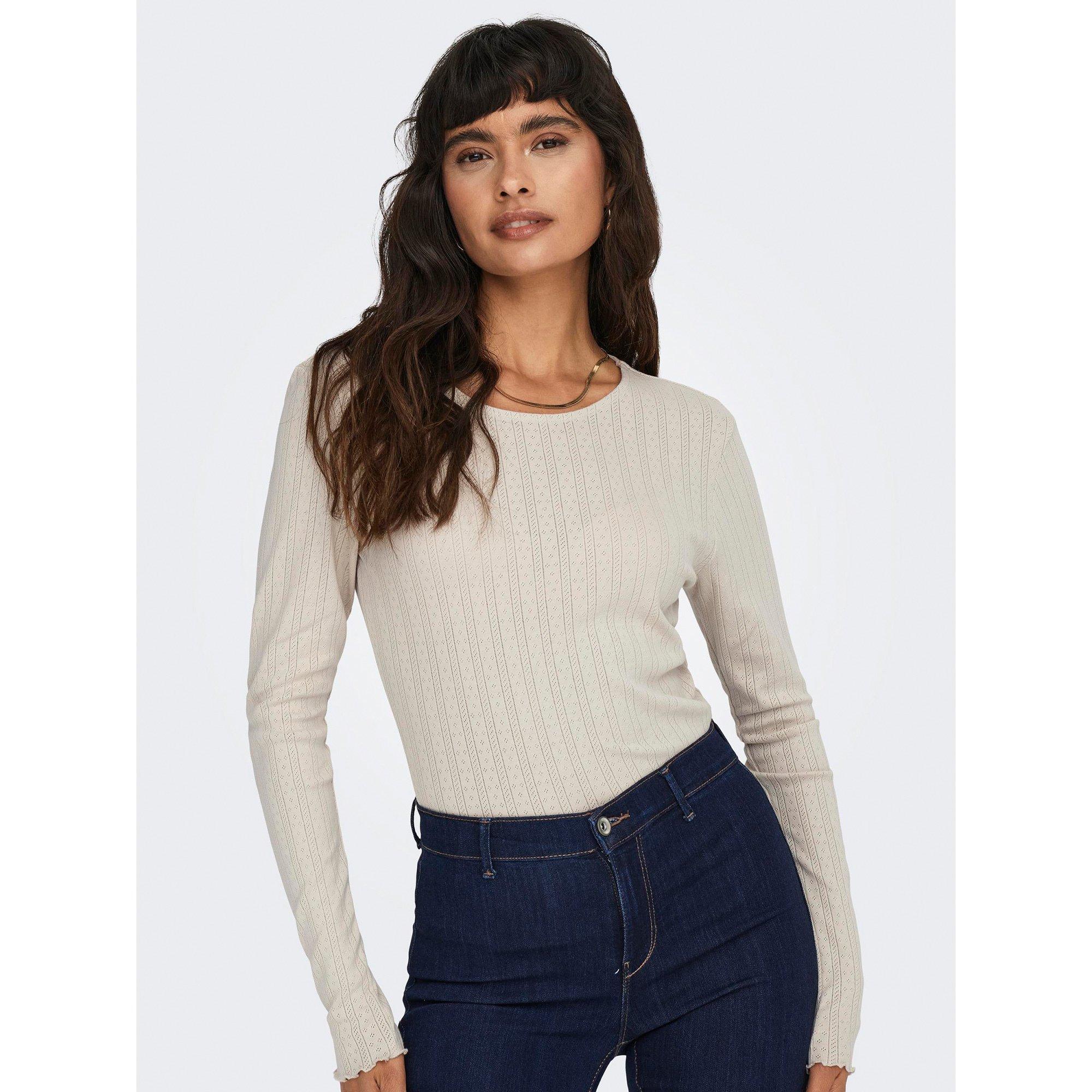 ONLY Langarm Rippen Top  