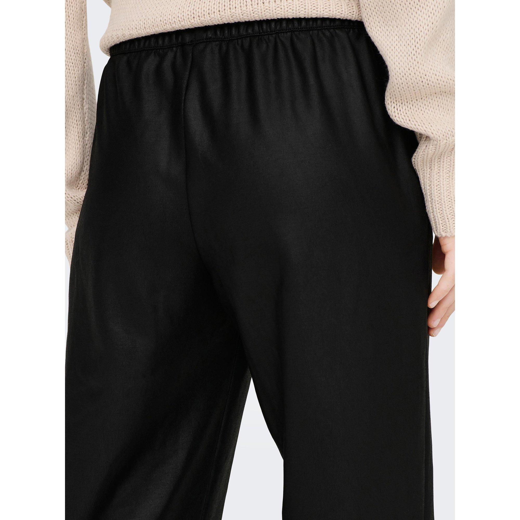 ONLY Pantaloni a gamba dritta effetto pelle  