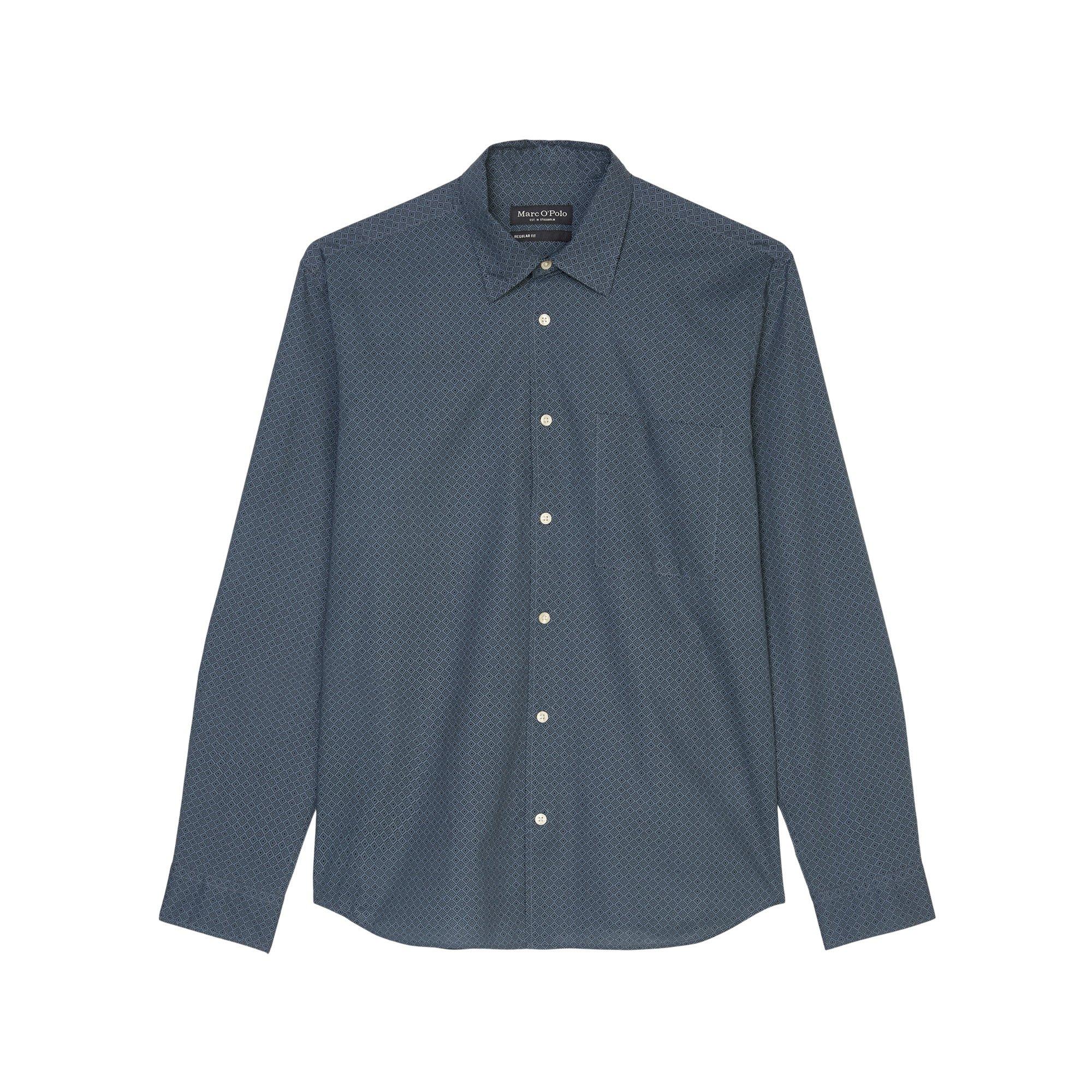 Image of Hemd, Langarm Herren Blau Denim M