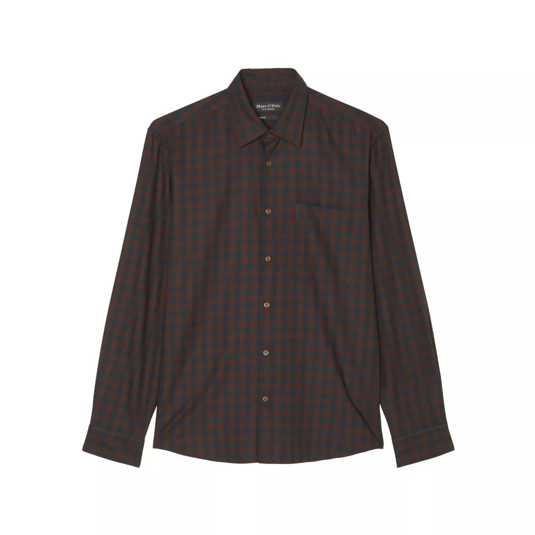 Marc O' Polo - Hemd, langarm, für Herren, Multicolor, Größe S 3