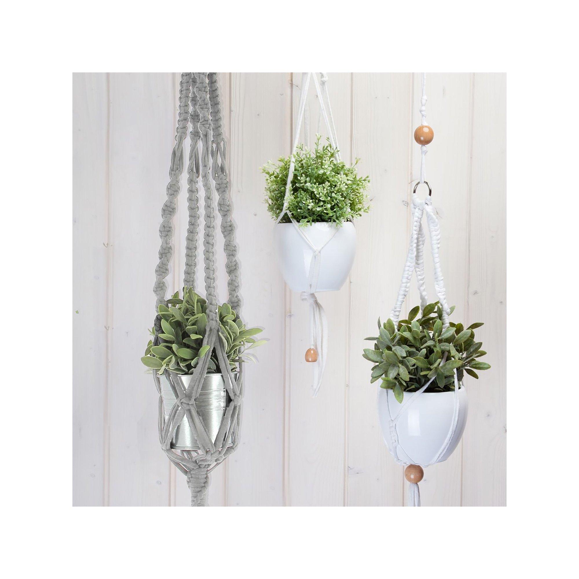 Hoooked Set per macramè Cestino da appendere 