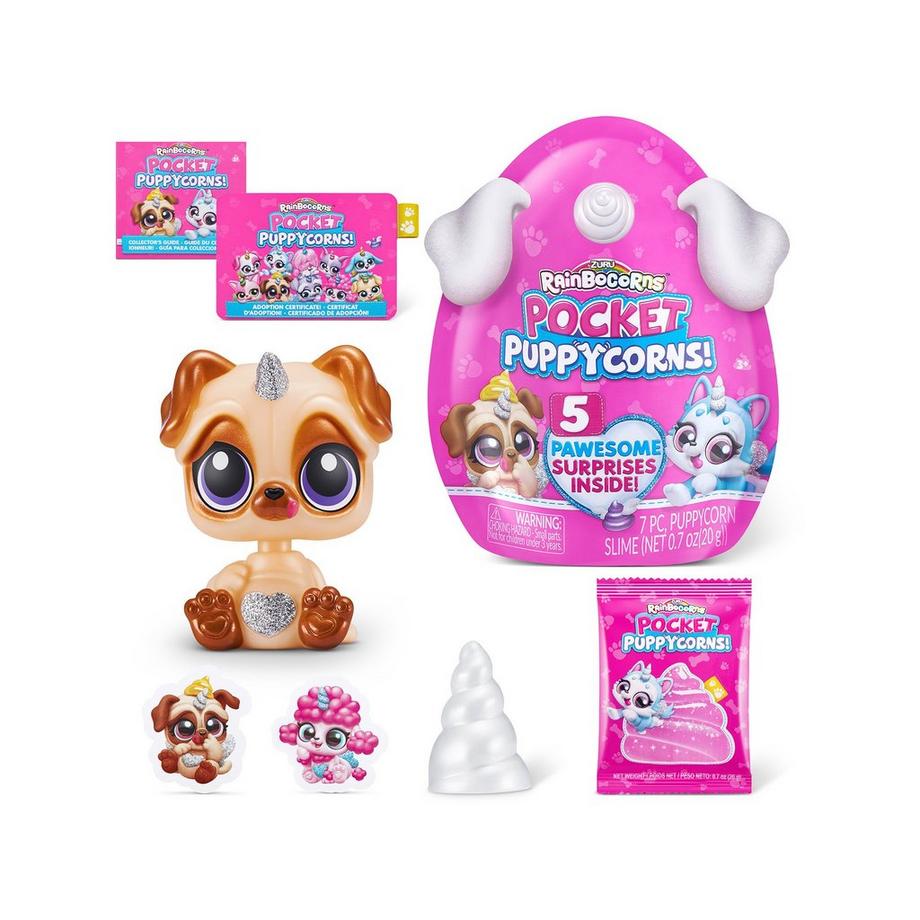 ZURU  Pocket Puppycorn Surprise Bobble Head, Pack Surprise 