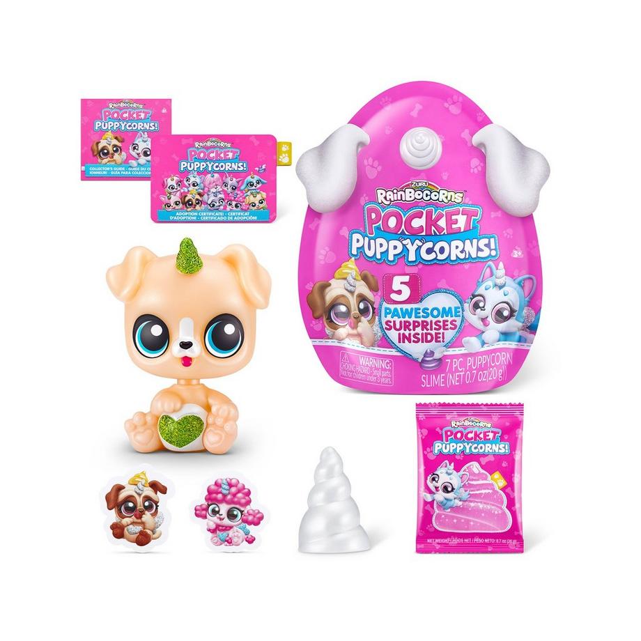 ZURU  Pocket Puppycorn Surprise Bobble Head, Pack Surprise 