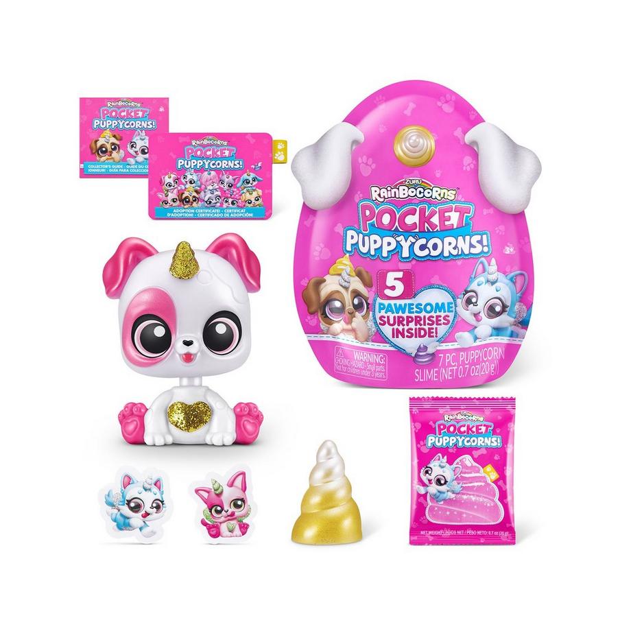 ZURU  Pocket Puppycorn Surprise Bobble Head, Pack Surprise 