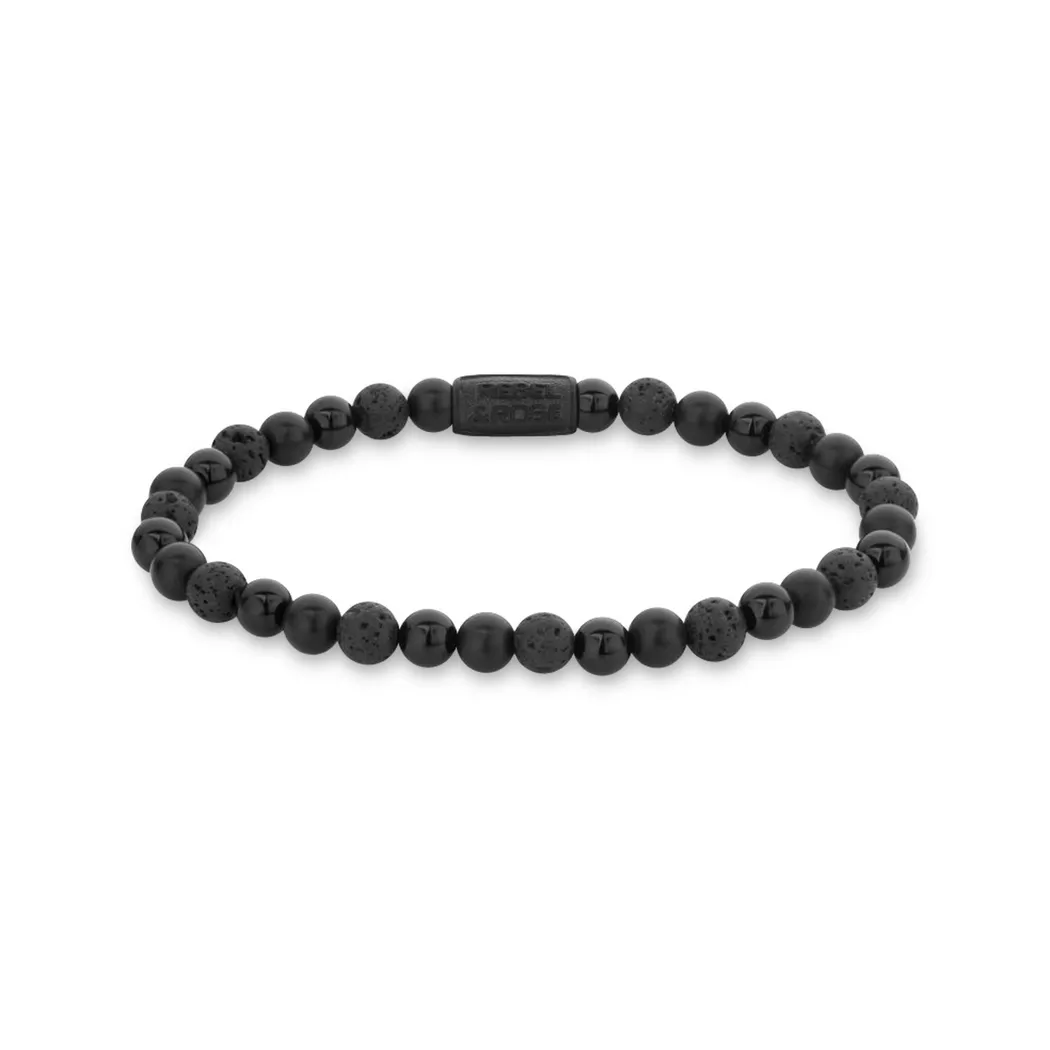 Rebel & Rose - Armband, 19cm, Black