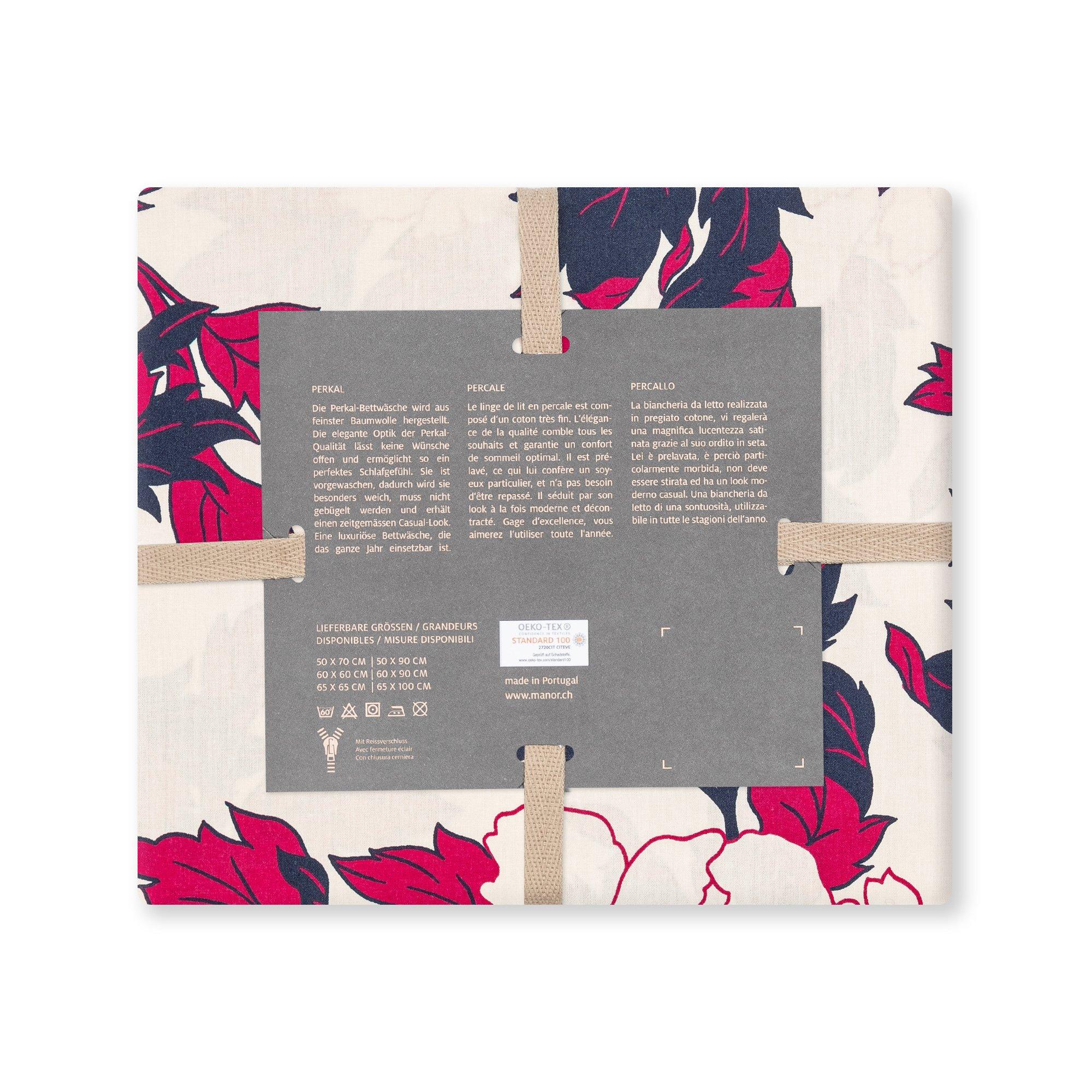 Manor Casalnuovo Taie d'oreiller à motif floral  