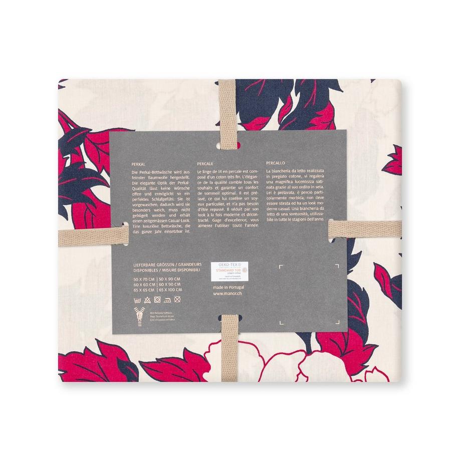 Manor Casalnuovo Taie d'oreiller à motif floral  