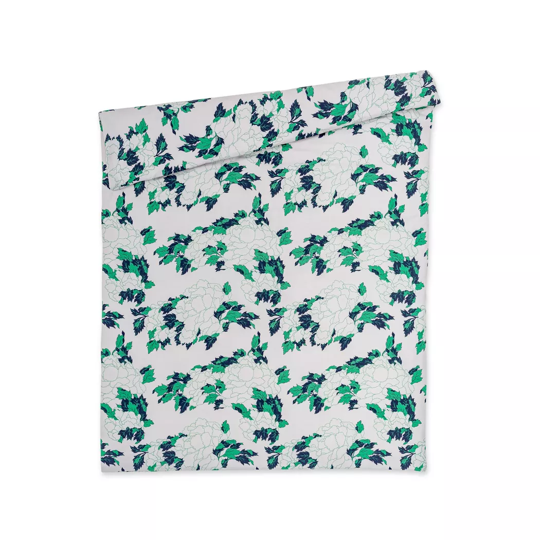 Manor - Duvetbezug, Casalnuovo Blumenmuster Duvetbezug, 160 x 210 cm, Grau