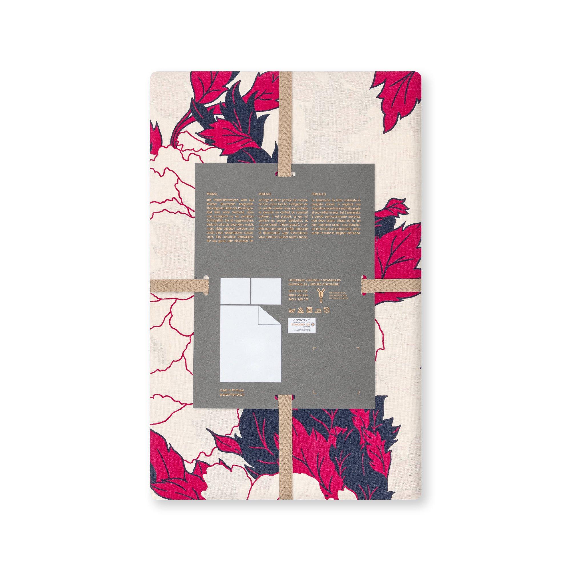 Manor Casalnuovo Housse de couette à motif floral  