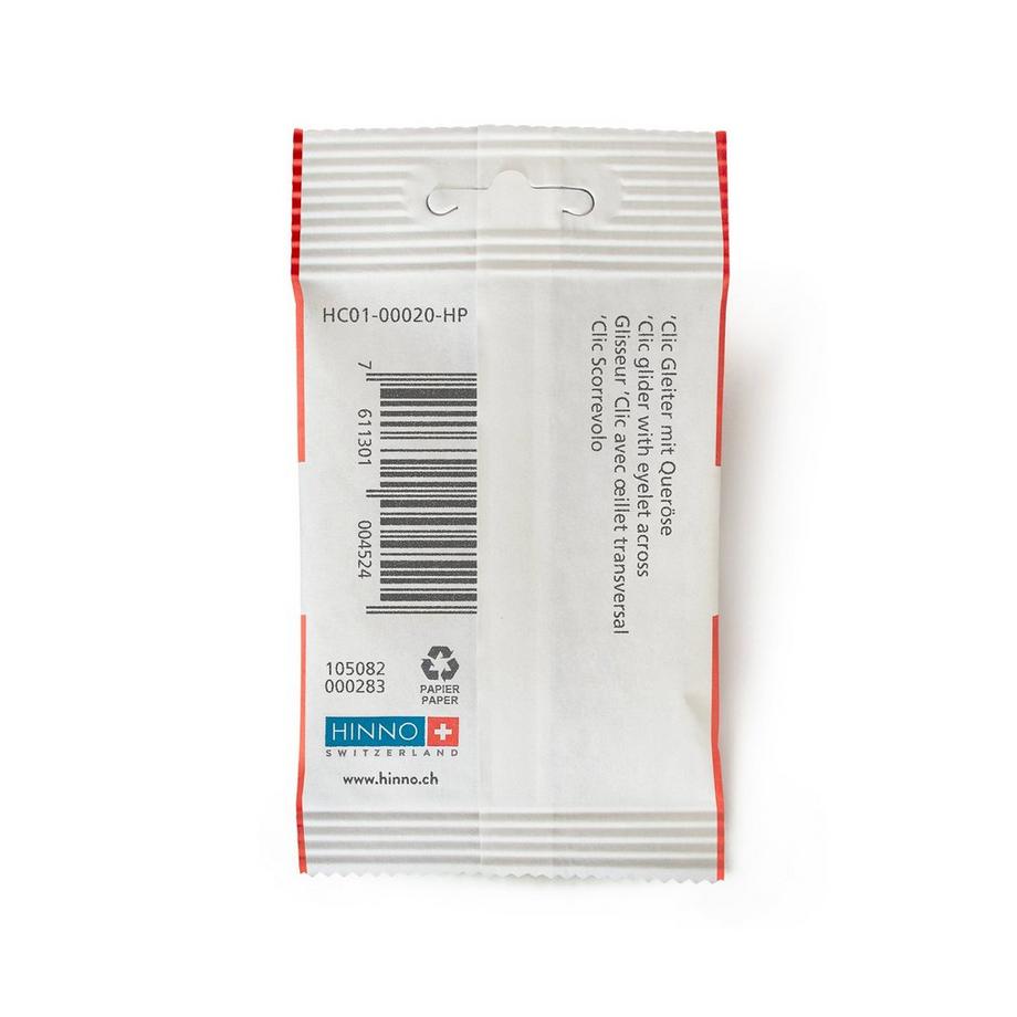 HINNO 'Clic Glisseur ac oeillet transversal, 20 pièces HC01 