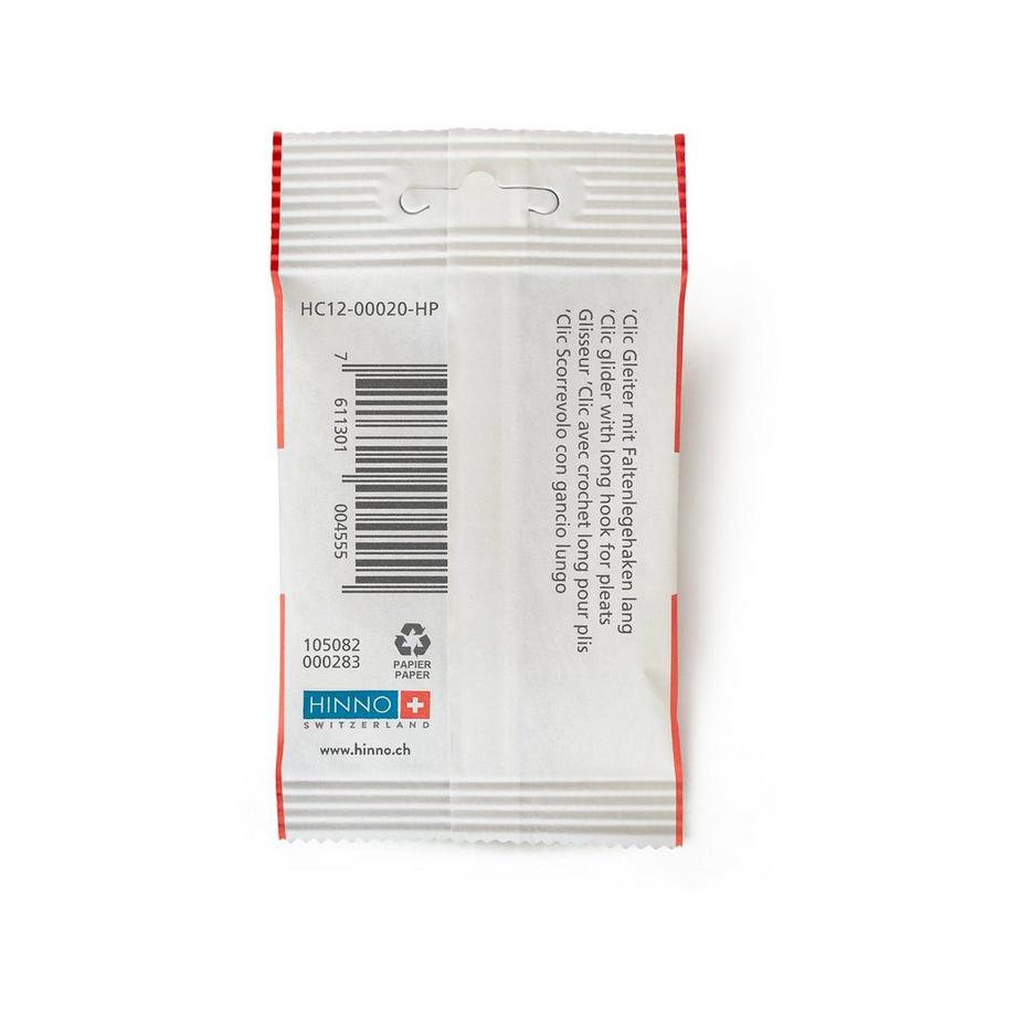 HINNO 'Clic Glisseur de crochet, 20 pièces HC 12 