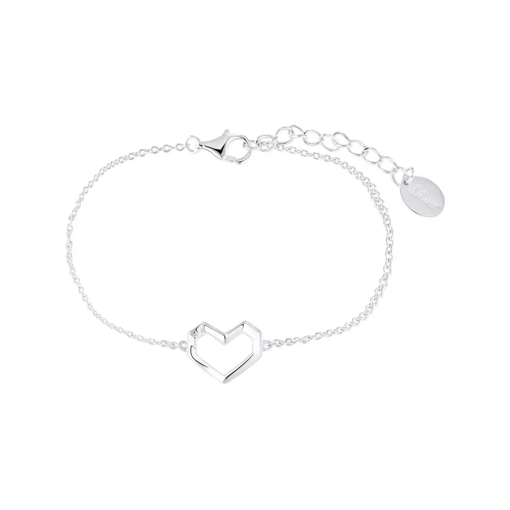 s. Oliver - Armband, 17+3CM, Silber