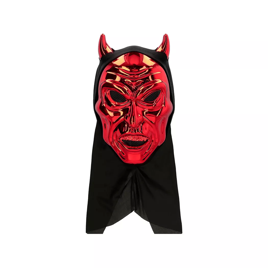 Boland - Teufel-Maske mit Kapuze, Rot
