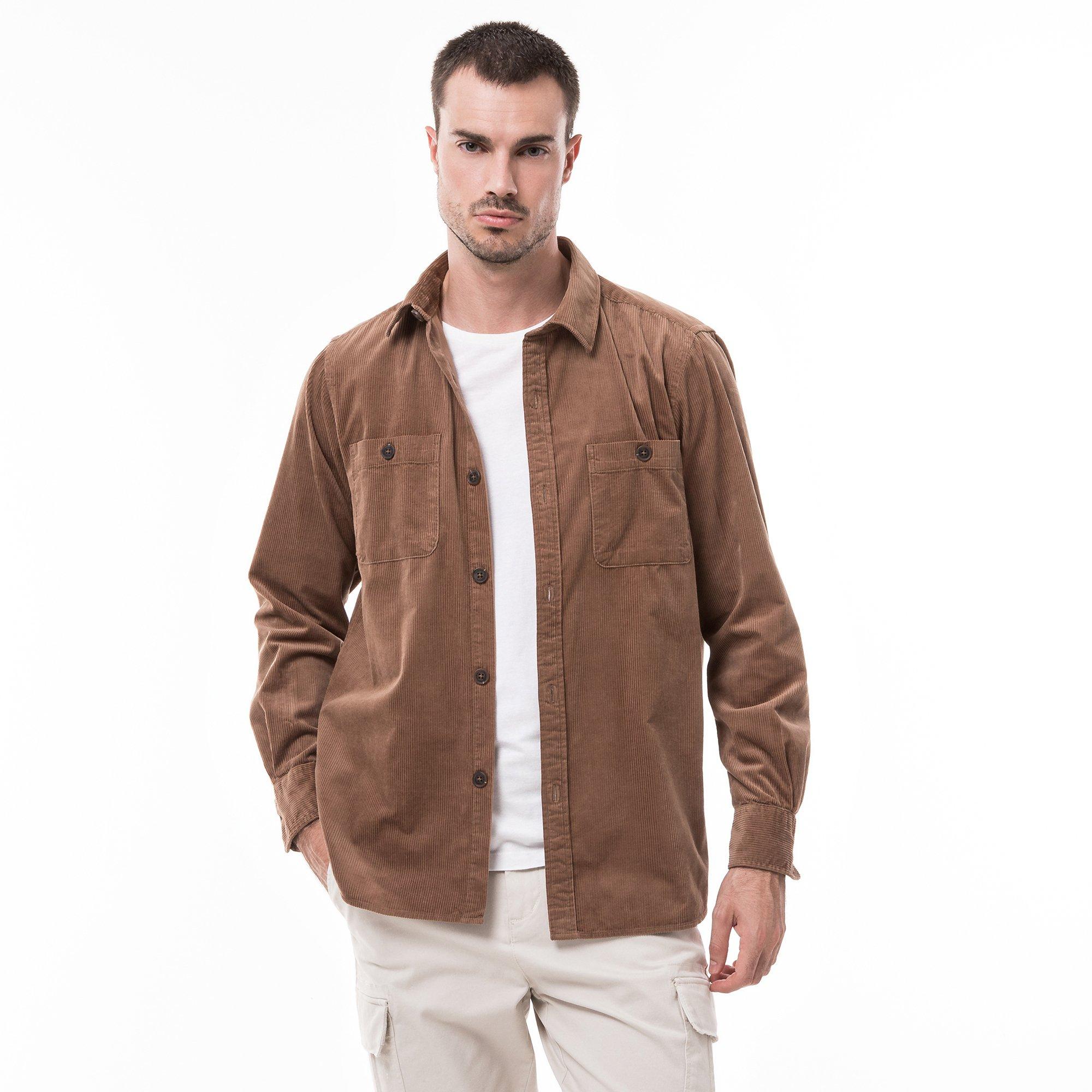Image of Overshirt Herren Camel L