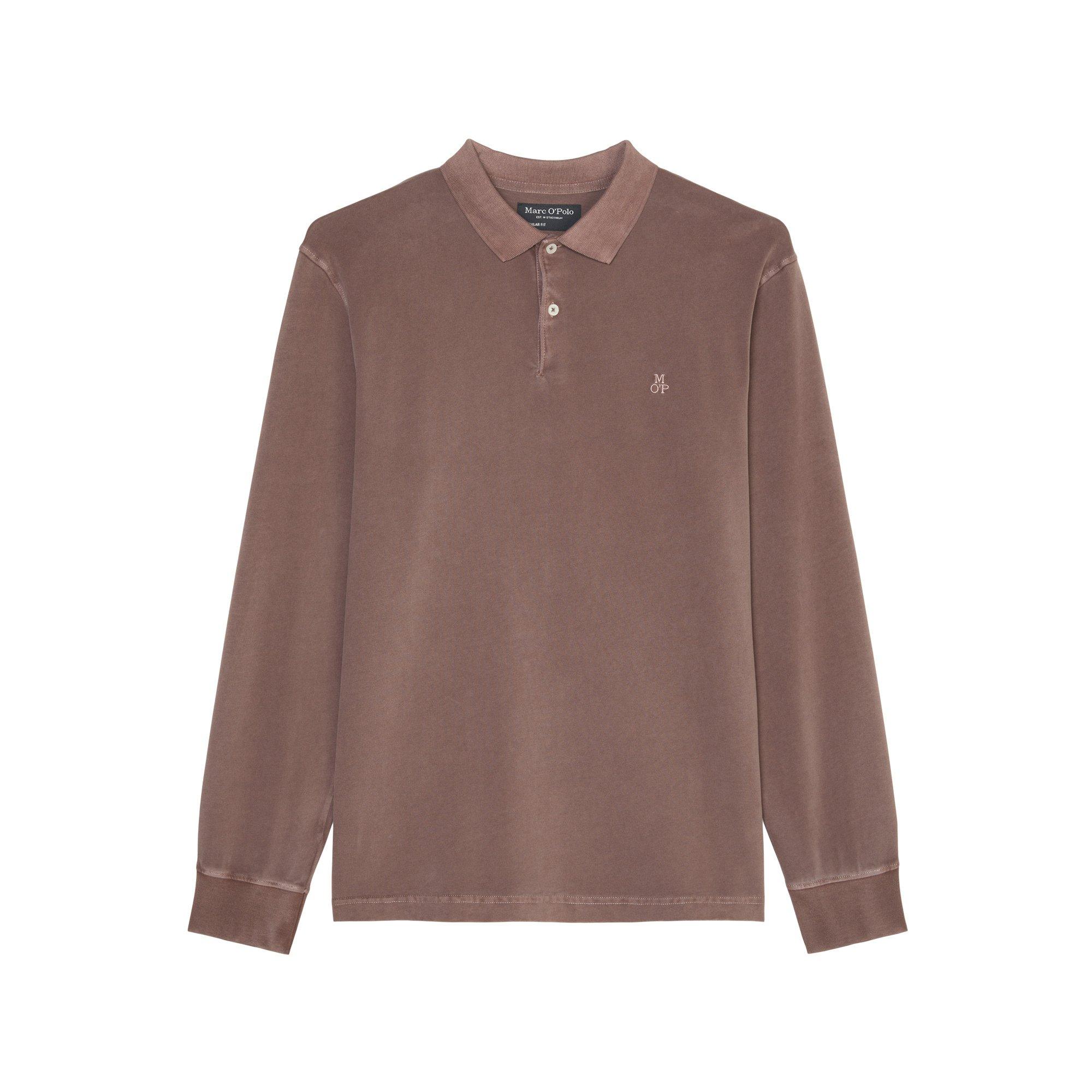 Image of Poloshirt, Langarm Herren Bordeaux XXL