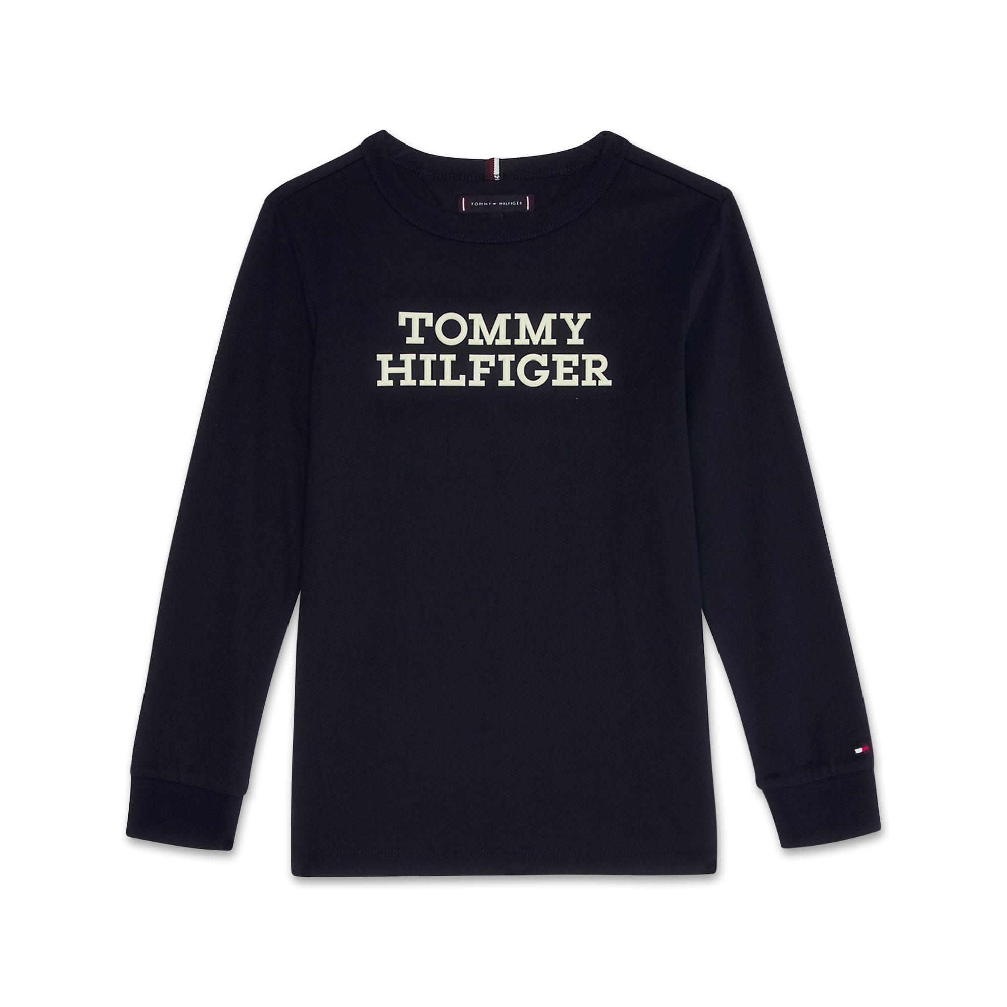 TOMMY HILFIGER  T-shirt, col rond, manches longues 