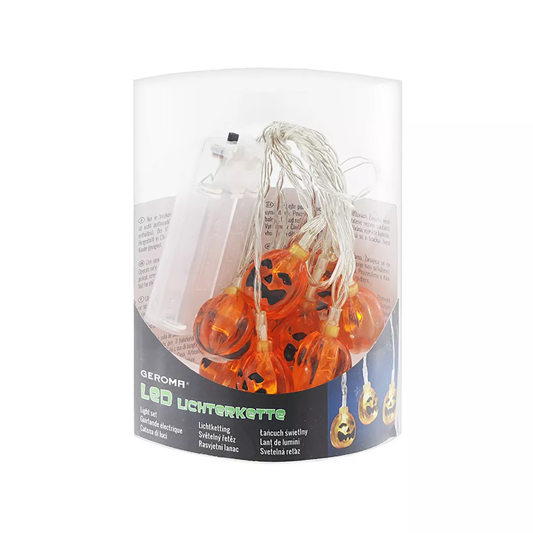 Rodermund - Lichterkette Kürbis, 120cm, Orange