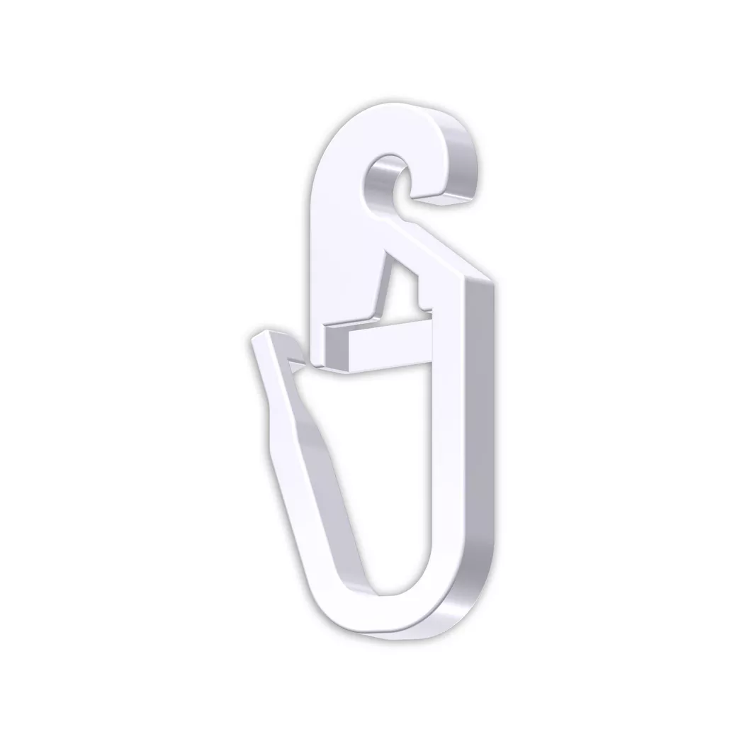 HINNO 'Clic - Faltenlegehaken lang 'Clic, 20Stück, Weiss