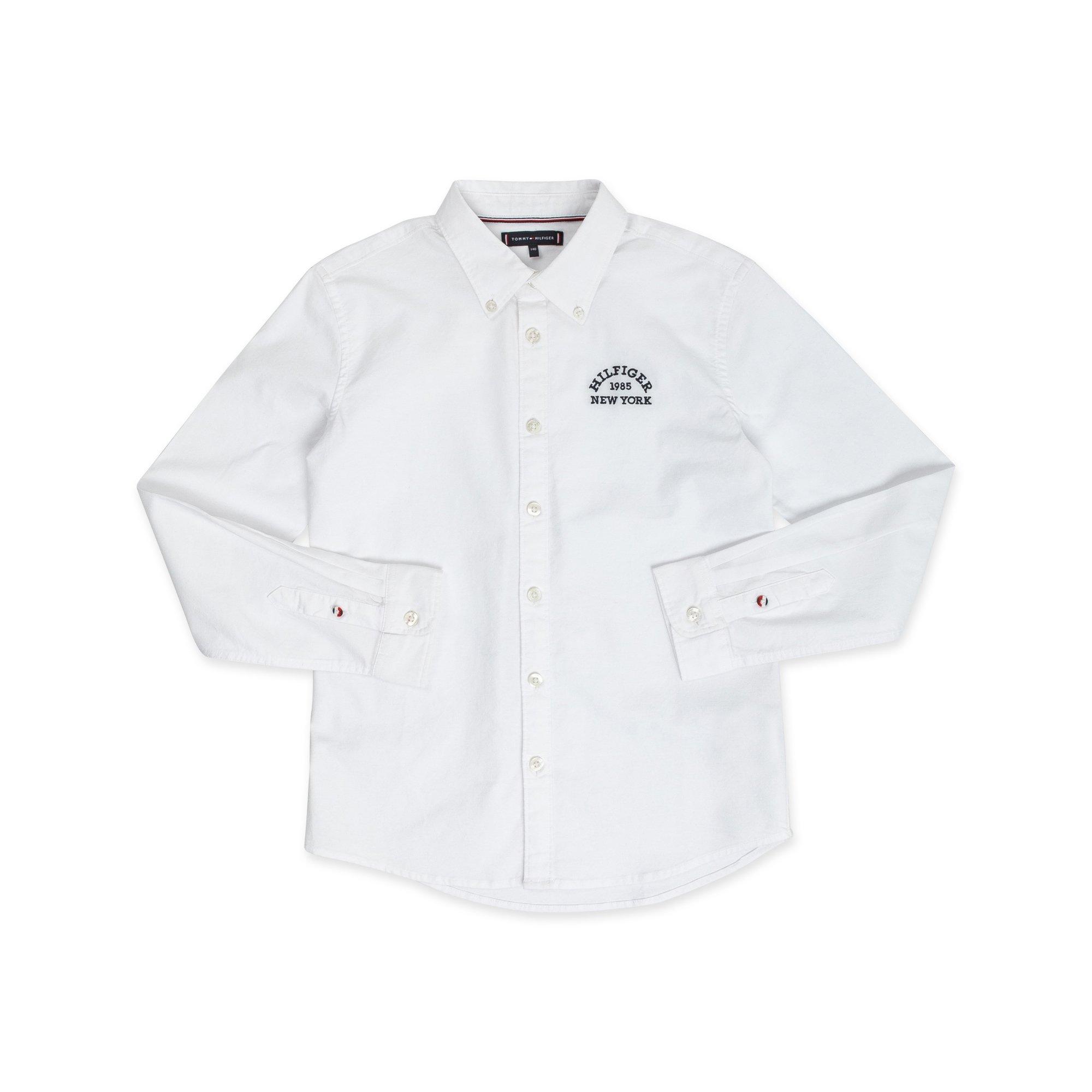 Image of Hemd, Langarm Jungen Weiss 10A