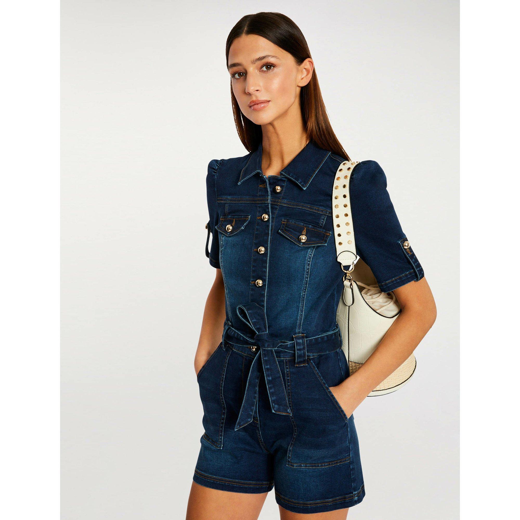 Image of Overall Damen Blau Denim 40