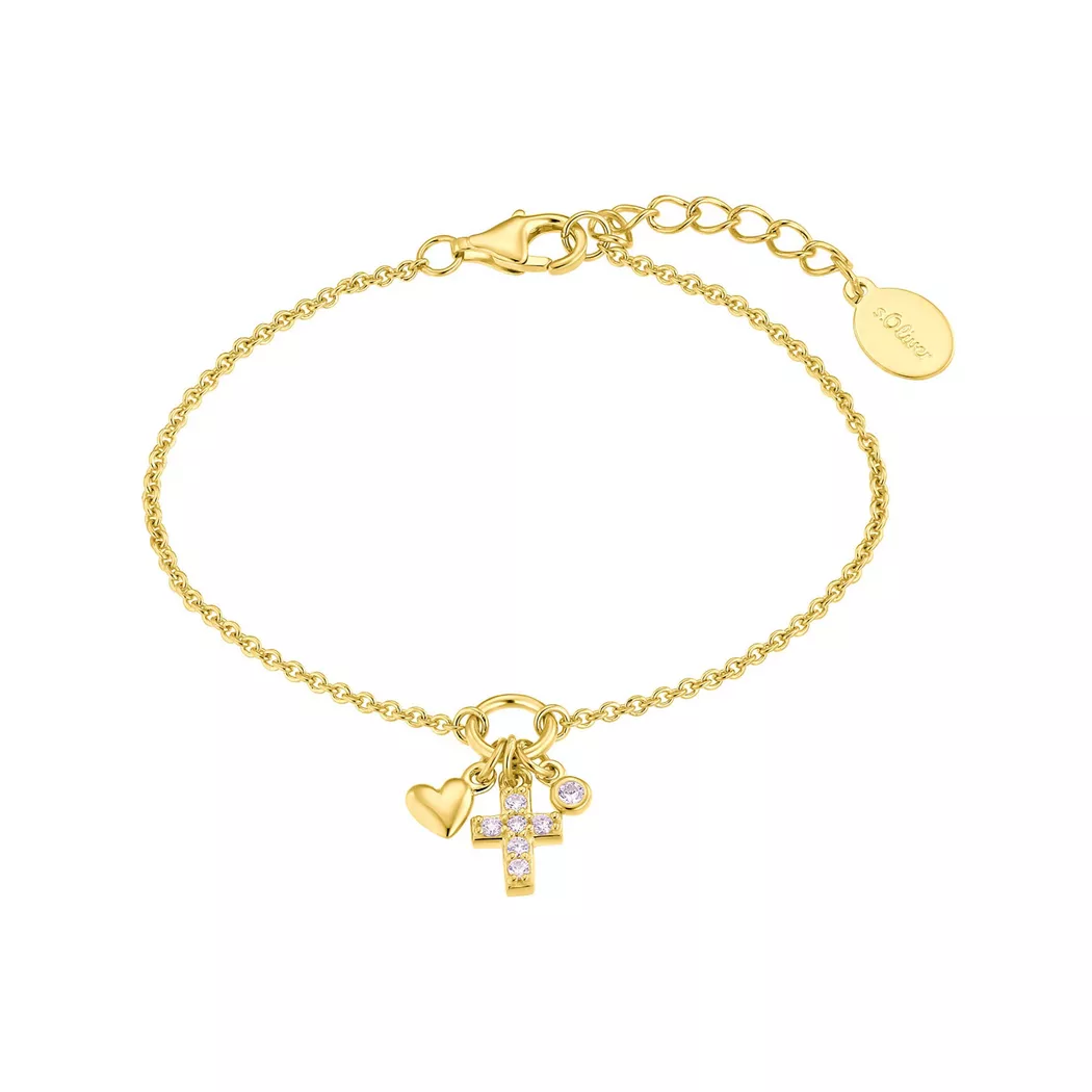 s. Oliver - Armband, 14+2CM, Goldfarben