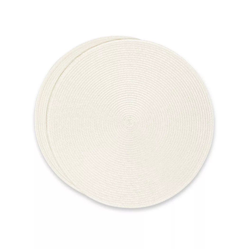 Manor - Tischset, 2 Stück, 38CM RUND, Elfenbein