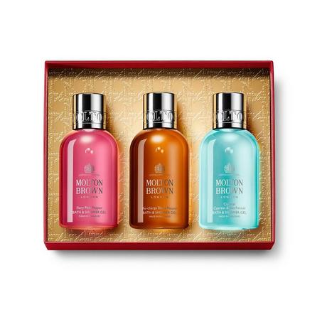 MOLTON BROWN Travel Body Wash Spicy And Woody Travel Set cadeau gel douche 