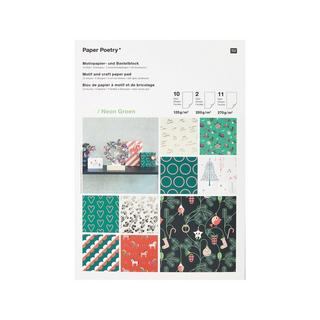 RICO-Design Cahier de papiers à motifs  
