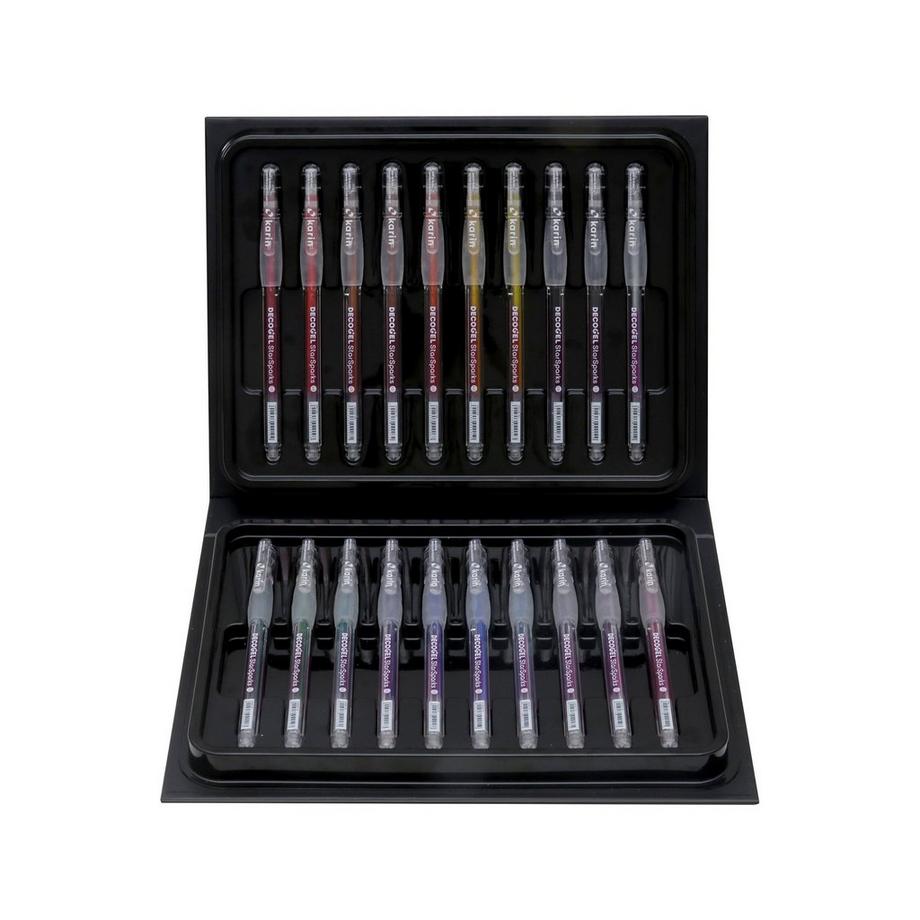 Karin Crayons en gel métallique dans une boîte en carton Star Sparks 