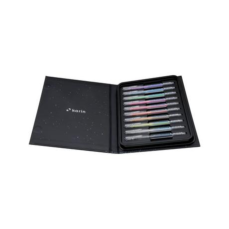 Karin Crayons en gel métallique dans une boîte en carton Milky Way 