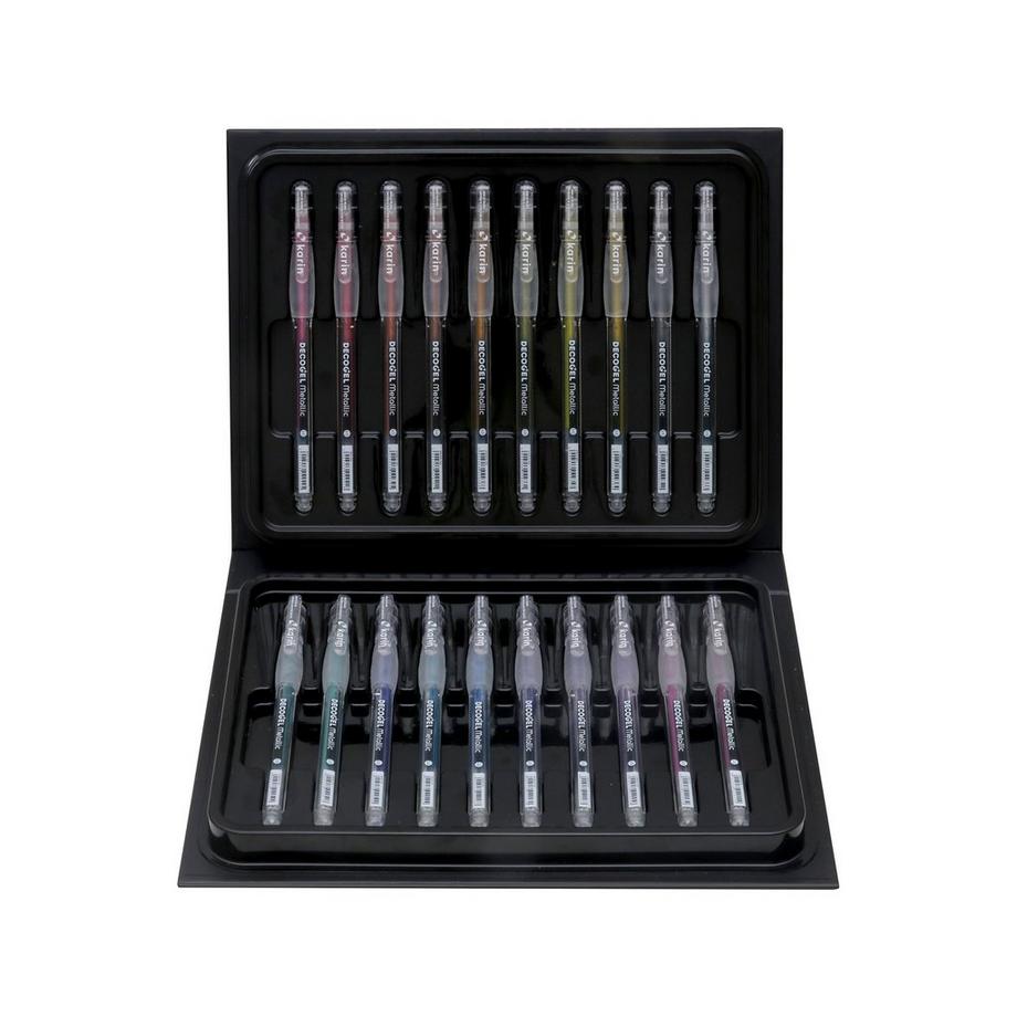 Karin Penne a gel metallizzate in scatola di cartone Metallic 