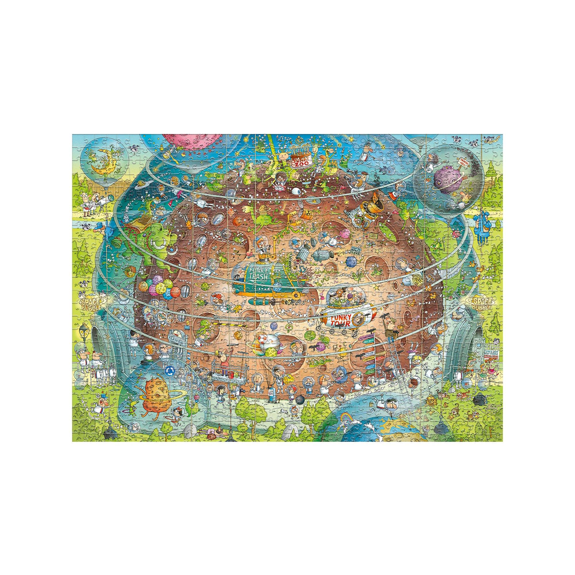 Heye  Marino Degano Puzzle Zoo Spaziale, 1000 pezzi 