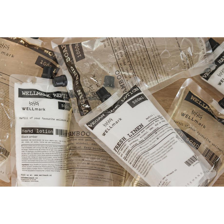Wellmark Dark Amber Auffüllbeutel Handseife 
