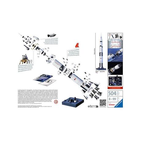 Ravensburger  Apollo Saturn V Rakete 3D Puzzle, 440 Teile 