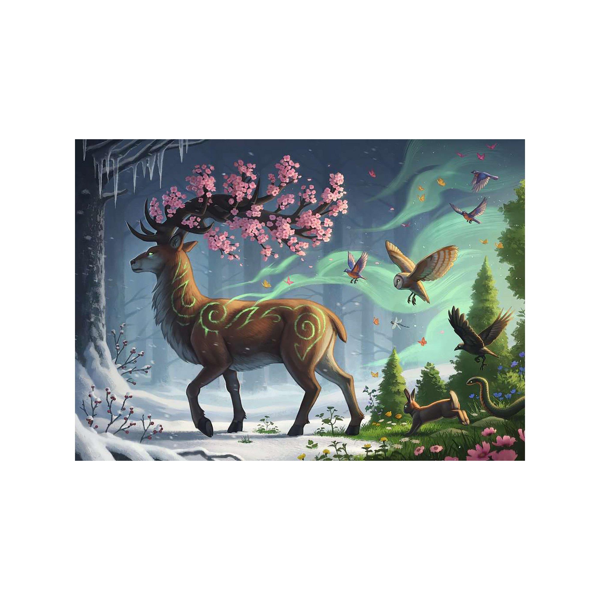 Ravensburger  Le cerf, messager du printemps, 1000 pièces 